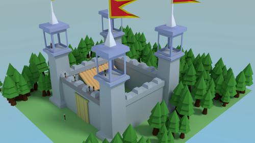 Castle - Low Poly preview image